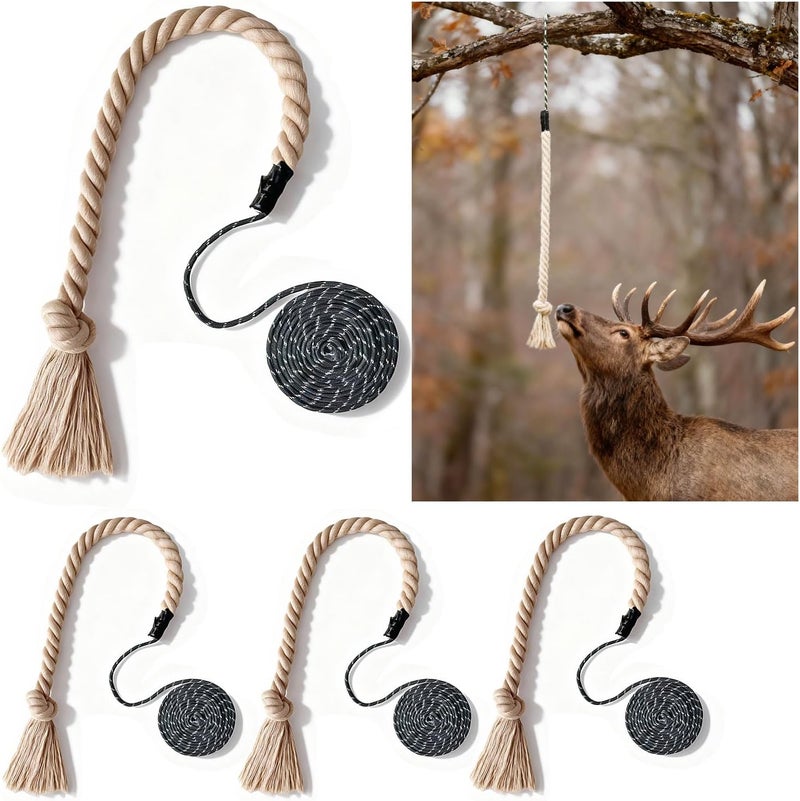 Niantime Deer Hunting Mock Scrape System Cotton Rope, 35 Inch Length with 10ft Adjustable Rope for Deer, Rigid Hunting Accessories for Hunter Gifts - Image 1